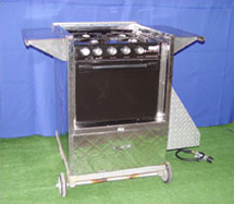 4 burner stove rental, oven rental