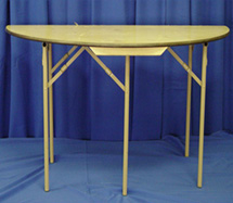 Half round table rental