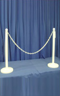 White Stanchion/Post