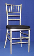 Silver chiavari chair rental