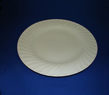 Salad/Desert Plate white swirl