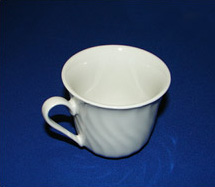 Coffee Cup white swirl