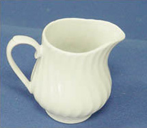 Cream Set White Swirl