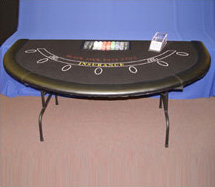 Black Jack Table rentals Orange County, Los Angele