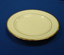 Salad/Desert plate Ivory with gold